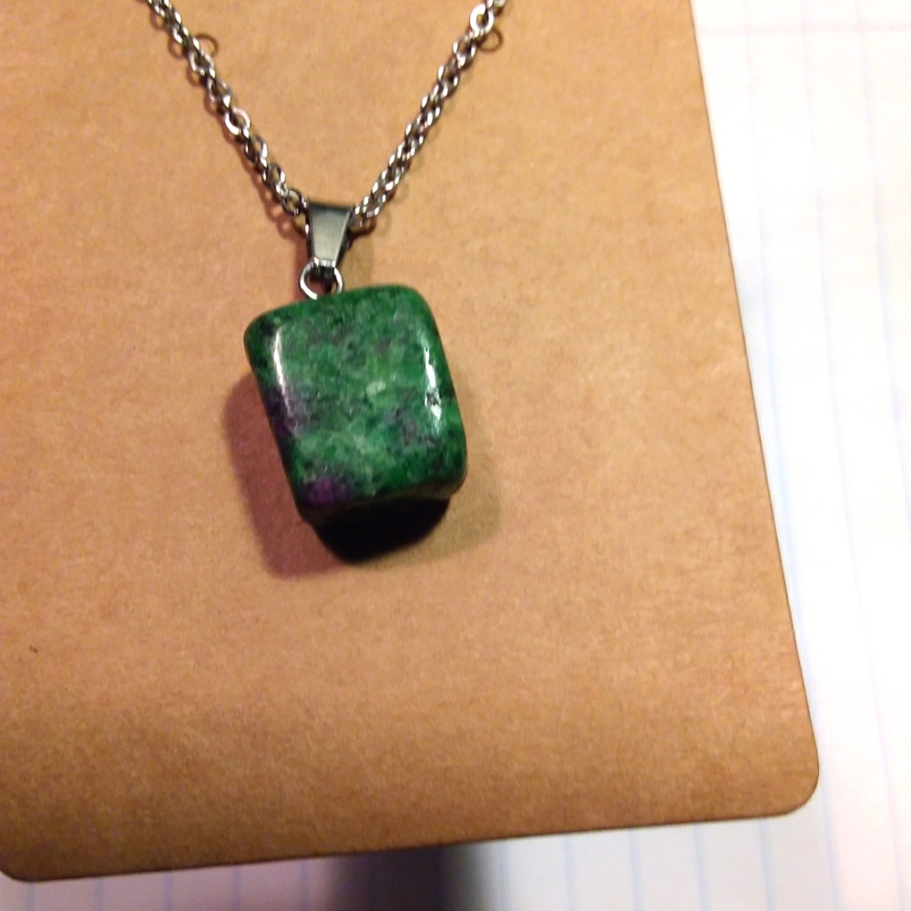 Ruby in Zoisite (green & purple) Necklace